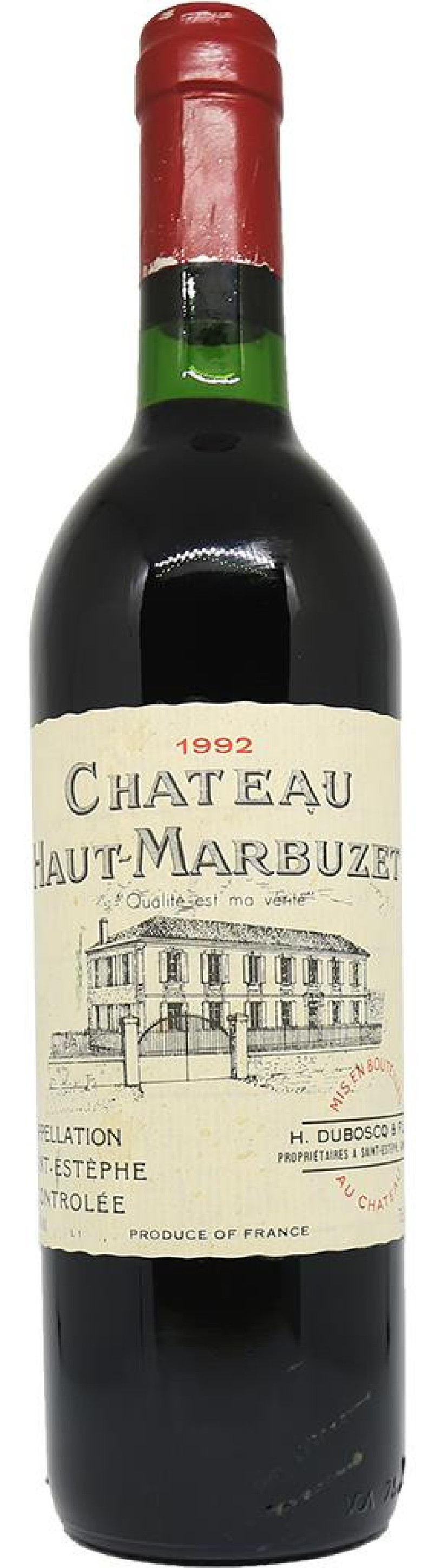 Chateau Haut Marbuzet 1992 Saint Estephe AOC