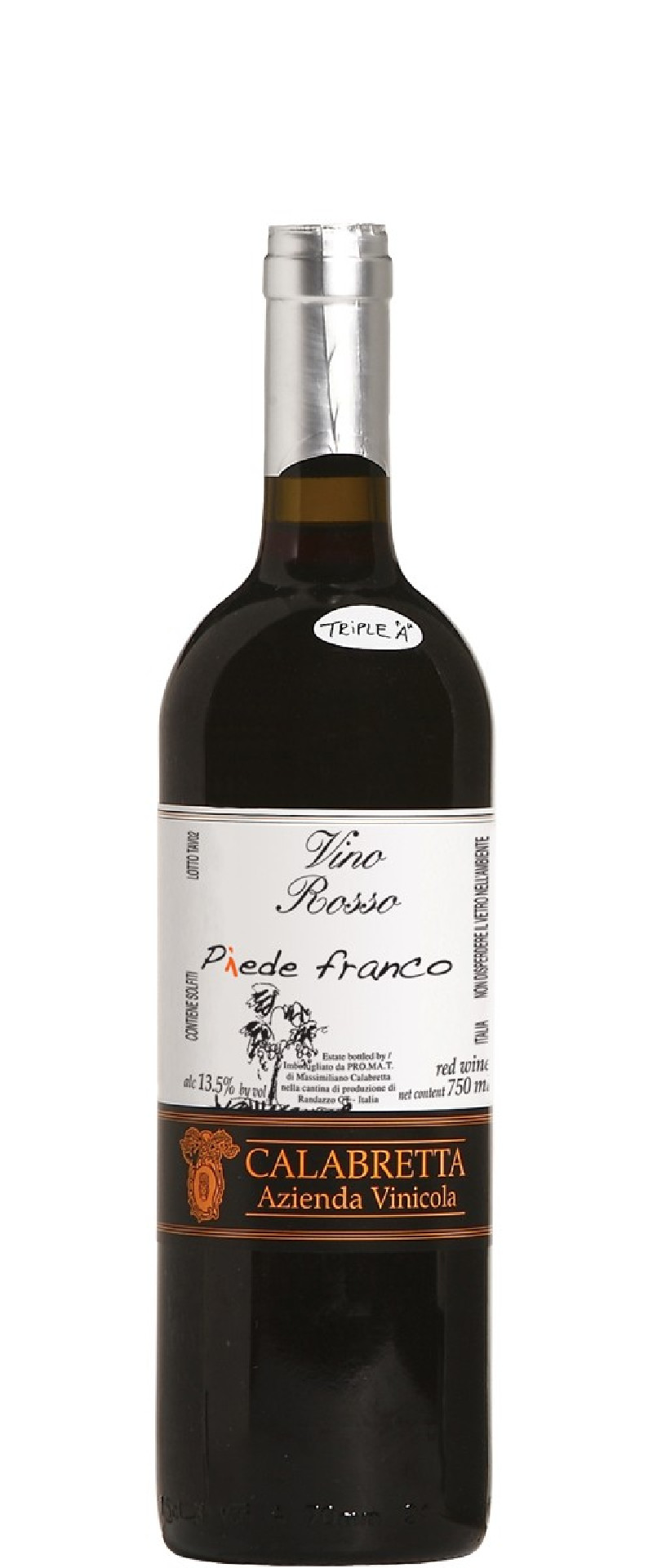 Calabretta 2021 Vino da Tavola Rosso Piede Franco