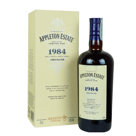 Appleton Estate 1984 Single Jamaica Rum 37Y Hearts Collection Velier