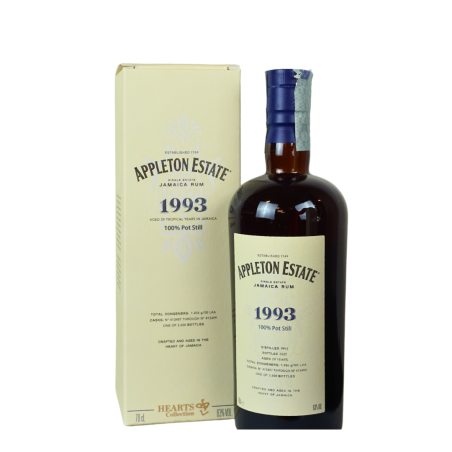 Appleton Estate 1993 Single Jamaica Rum 29Y hearts Collection Velier