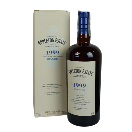 Appleton Estate 1999 Single Jamaica Rum 21Y Hearts Collection Velier
